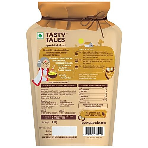 Tasty Tales Bengali Mustard Prawns, 130 g  