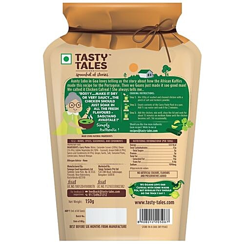 Tasty Tales Goan Chicken Cafreal, 115 g  