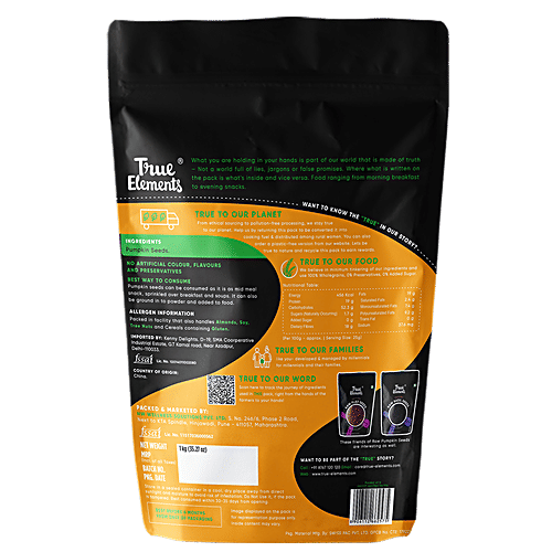 Buy True Elements Raw Pumpkin Seeds High Fibre & Protein, Nutritious