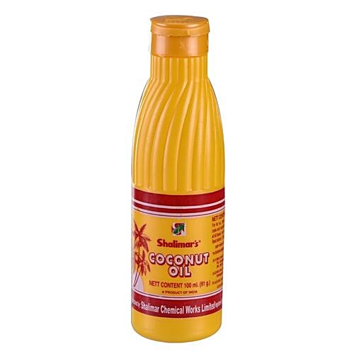 Shalimar Coconut Oil - HDPE, Yellow, 100 ml Bottle 