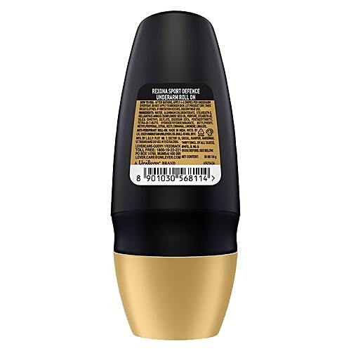 Rexona-Rollon Men Sport Defence Underarm Protection Roll On, 50 ml 0% Alcohol