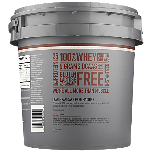 Isopure Zero Carbs 100% Whey Protein Isolate Powder - Cookies & Cream, 3.4 Kg Tub 