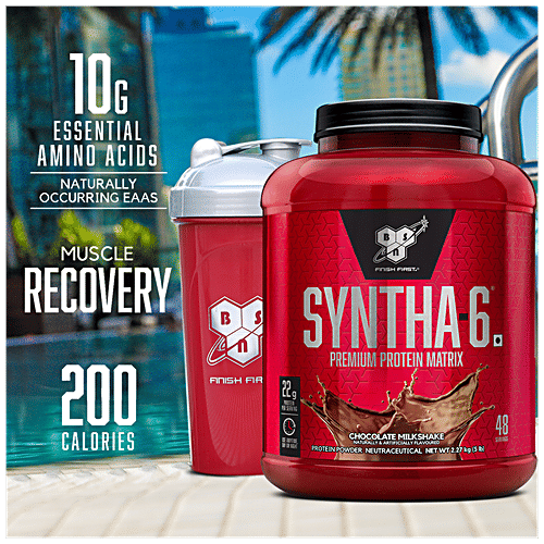 BSN BSN Syntha 6 Protein Powder - Vanilla Ice Cream, For Muscle Recovery, 2.27 Kg Tub 