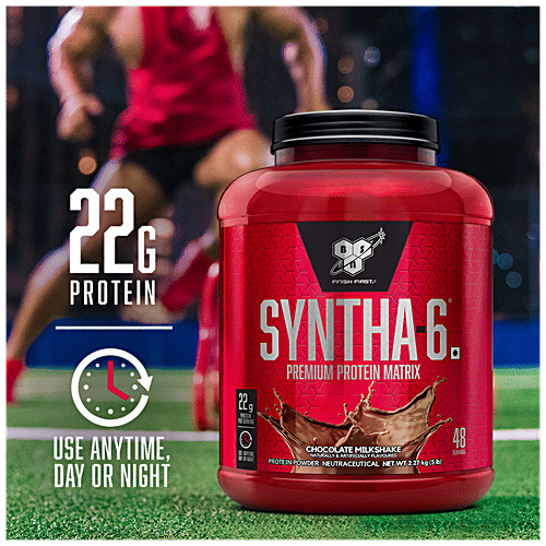 BSN BSN Syntha 6 Protein Powder - Vanilla Ice Cream, For Muscle Recovery, 2.27 Kg Tub 