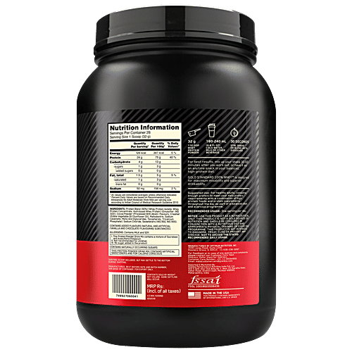 Optimum Nutrition Gold Standard 100% Whey Protein Powder- Extreme Milk Chocolate, 907 g Tub 