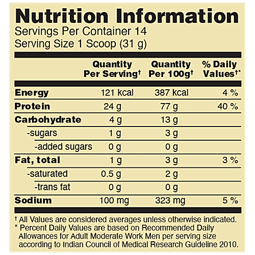 Optimum Nutrition Gold Standard Vanilla Ice Cream Whey Protein Powder, 454 g Pouch 