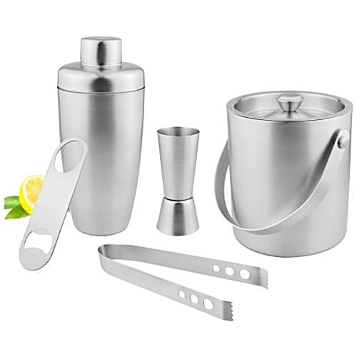 Vinayak Bar Drinkware Set - Stainless Steel, 5 pcs  