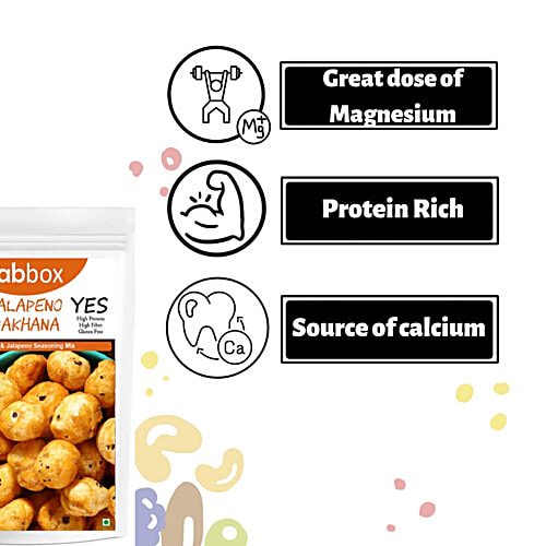 Fabbox Makhana - Jalapeno Seasoning Mix, 35 g Pouch High Protein & High Fiber