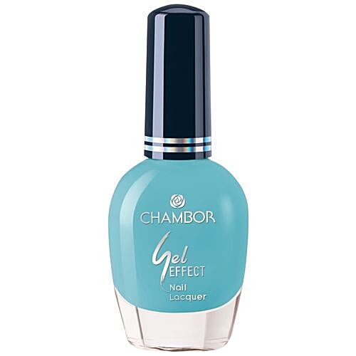 CHAMBOR Gel Effect Nail Lacquer, 10 ml Blue, No.402 