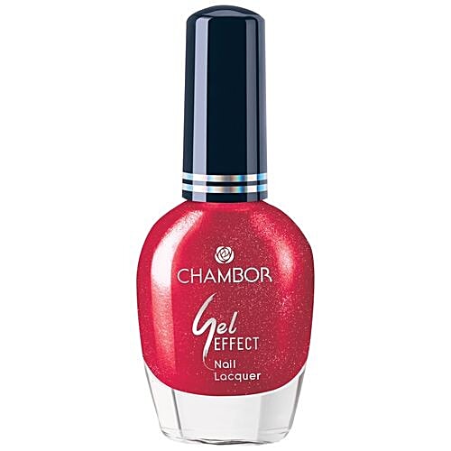 CHAMBOR Gel Effect Nail Lacquer, 10 ml Red No.605 