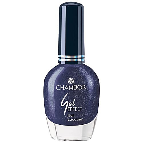 CHAMBOR Gel Effect Nail Lacquer, 10 ml Blue No.607 