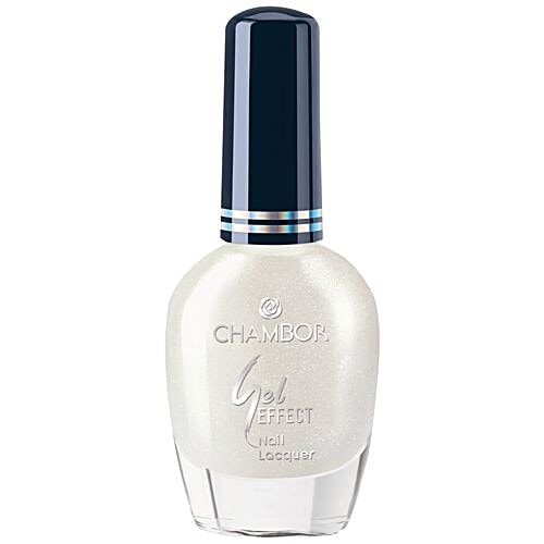 CHAMBOR Gel Effect Nail Lacquer, 10 ml White No.650 