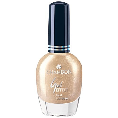 CHAMBOR Gel Effect Nail Lacquer, 10 ml Gold No.652 