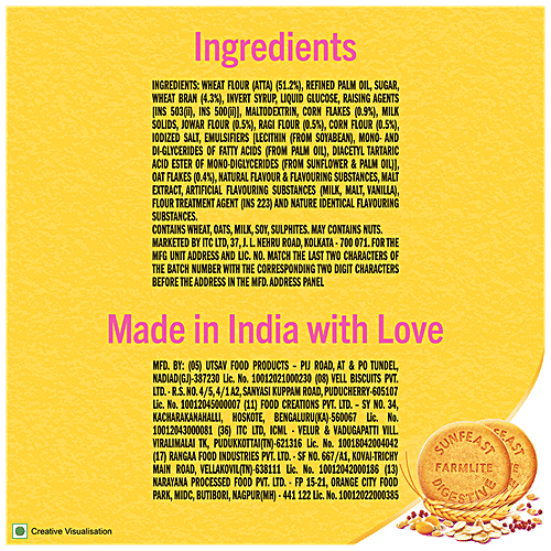 Sunfeast Farmlite 5 Grain Digestive Biscuit, 955 g  Goodness of 5 Grains, High Fibre, Trans Fat Free, Source of Protein