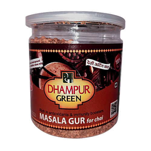 Dhampur Green Gur Masala For Chai, 250 g Jar 