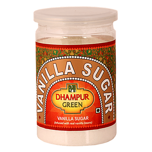 Dhampur Green Vanilla Sugar, 325 g Jar 