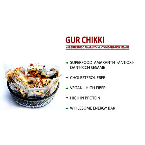Dhampur Green Gur Chikki, 300 g Jar 
