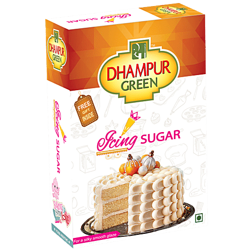 Dhampur Green Icing Sugar/Sakkare, 250 g Box 