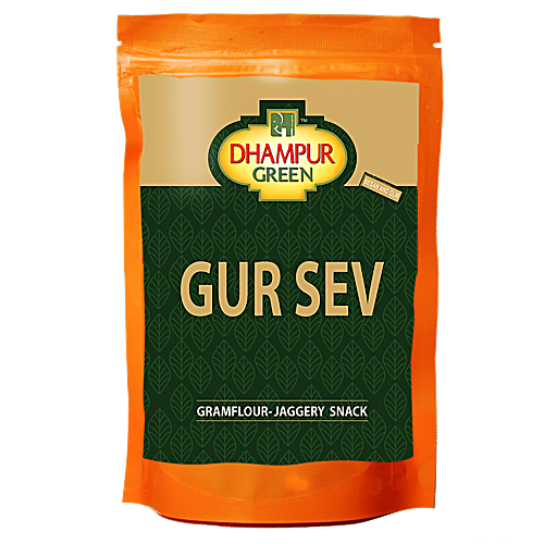 Dhampur Green Gur Sev, 150 g Pouch 