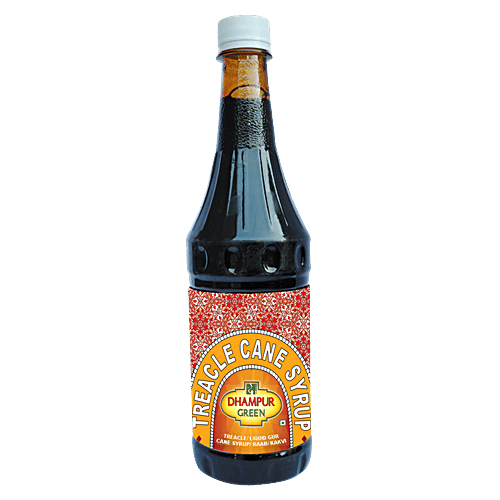 Dhampur Green Treacle Cane Syrup - Liquid, 1 kg Bottle 
