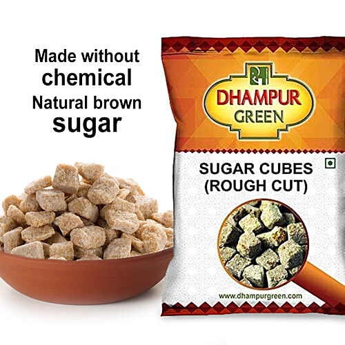 Dhampur Green Cut Cubes - Rough Cut, 350 g Pouch 