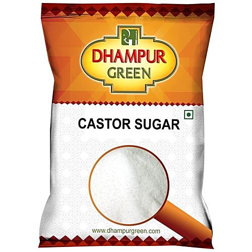 Dhampur Green Castor Sugar, 1 kg Pouch 