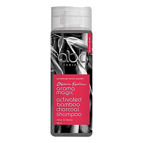 Aroma Magic abc Series Activated Bamboo Charcoal Shampoo - Normal to Oily Hair, 200 ml Detox & Cleanse