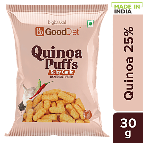 Buy bb Gooddiet Quinoa Puffs Spicy Garlic Online at Best Price of Rs