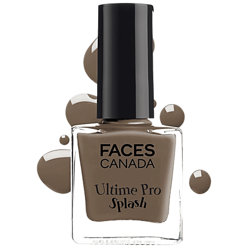 Faces Canada Splash Nail Enamel - Quick-Drying, Long-Lasting, 8 ml Ginger 37 Chip Defying Formula