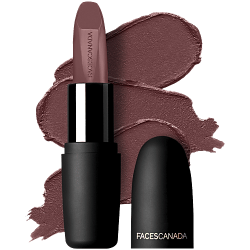 Faces Canada Weightless Matte Finish Lipstick - Highly Pigmented, 4 g Subtle Mauve 10
