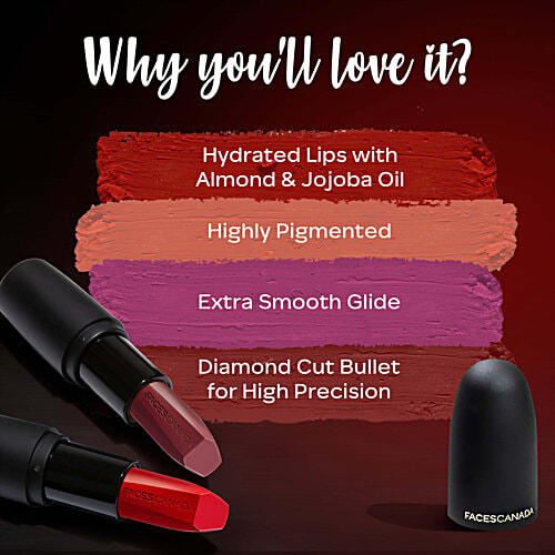 Faces Canada Weightless Matte Finish Lipstick - Highly Pigmented, 4 g Subtle Mauve 10