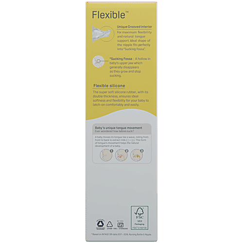 Pigeon Baby Glass Feeding Bottle - 9+ Months, Nipple L, Red, 240 ml BPA Free