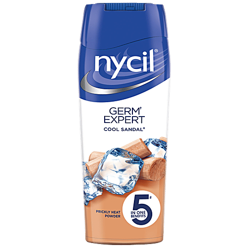 Nycil Prickly Heat Powder - Cool Chandan With Sandalwood Fragrance, 150 g (Get Free Glucon-D Orange 100gm Worth Rs 41) 