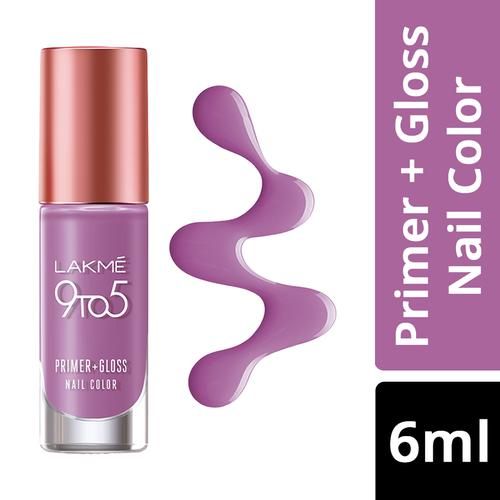 Buy Lakme 9 to 5 Primer + Gloss Nail Colour, Nude Flush, 6 