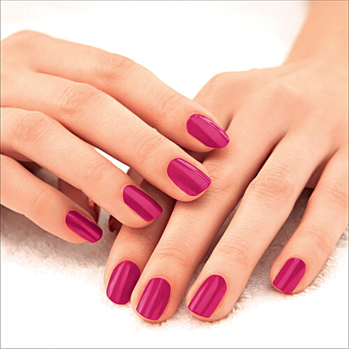 Lakme 9 to 5 Primer + Gloss Nail Color, 6 ml Magenta Mix 