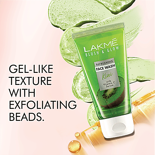 Buy Lakme Blush & Glow Face Wash With Vitamin C, Makes Skin Even Toned, Kiwi Crush Online at