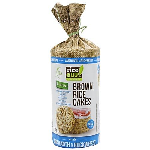Buy Riceup Brown Rice Cakes Amaranth & Buckwheat, Vegan Online at
