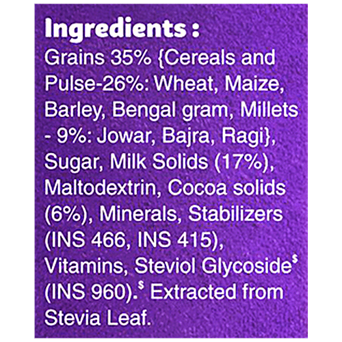 Manna Go Grains Multigrain Instant Drink Mix - For Growth & Immunity, Chocolate Flavour, 400 g Rich in Protein & Calcium