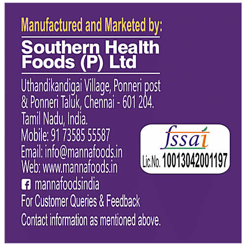 Manna Go Grains Multigrain Instant Drink Mix - For Growth & Immunity, Chocolate Flavour, 400 g Rich in Protein & Calcium