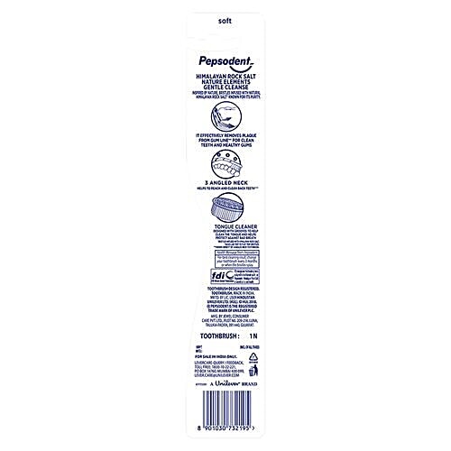 Pepsodent Gentle Cleanse Tooth Brush With Himalayan Rock Salt - Soft, 1 pc  