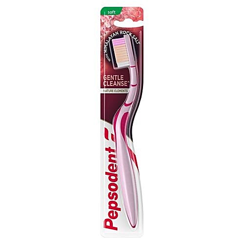 Pepsodent Gentle Cleanse Tooth Brush With Himalayan Rock Salt - Soft, 1 pc  