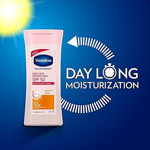 Buy Vaseline Healthy Bright Daily Sun Protection SPF 50 Skin Protection Lotion Online at Best