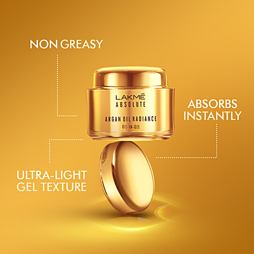 Lakme Absolute - Argan Oil Radiance Oil-In-Gel, 50 g  