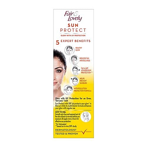 Fair & Lovely  Sun Protect Face Cream - SPF 30, 25 g  