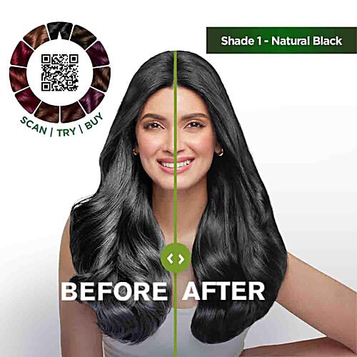 Garnier Color Naturals Mini, 35 ml + 30 g Shade 100 Natural Black 100% Grey Coverage & No Ammonia