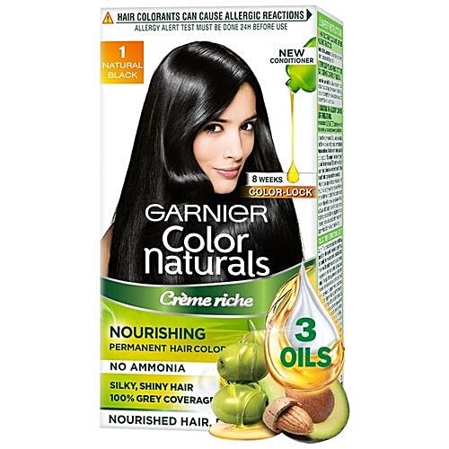 Garnier Color Naturals Mini, Shade 1, Natural Black, 35 ml + 30 gm  
