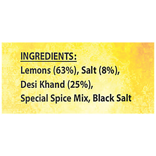 Vaada Khatta Meetha Lemon Pickle - Homemade, Pure, No Preservatives, 300 g  