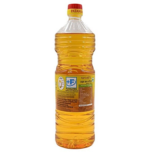Patanjali Fortified Rice Bran Oil, 1 L Bottle 