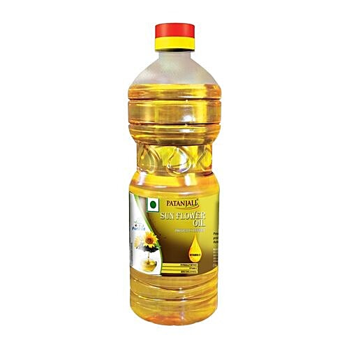Patanjali Fortified Sunflower Oil, 1 L Bottle 