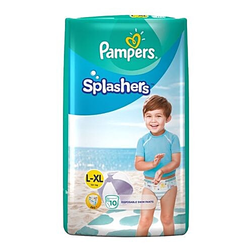 Pampers  Splashers Xtra Large - 10 Disposable Swim Diaper Pants, 10 pcs  